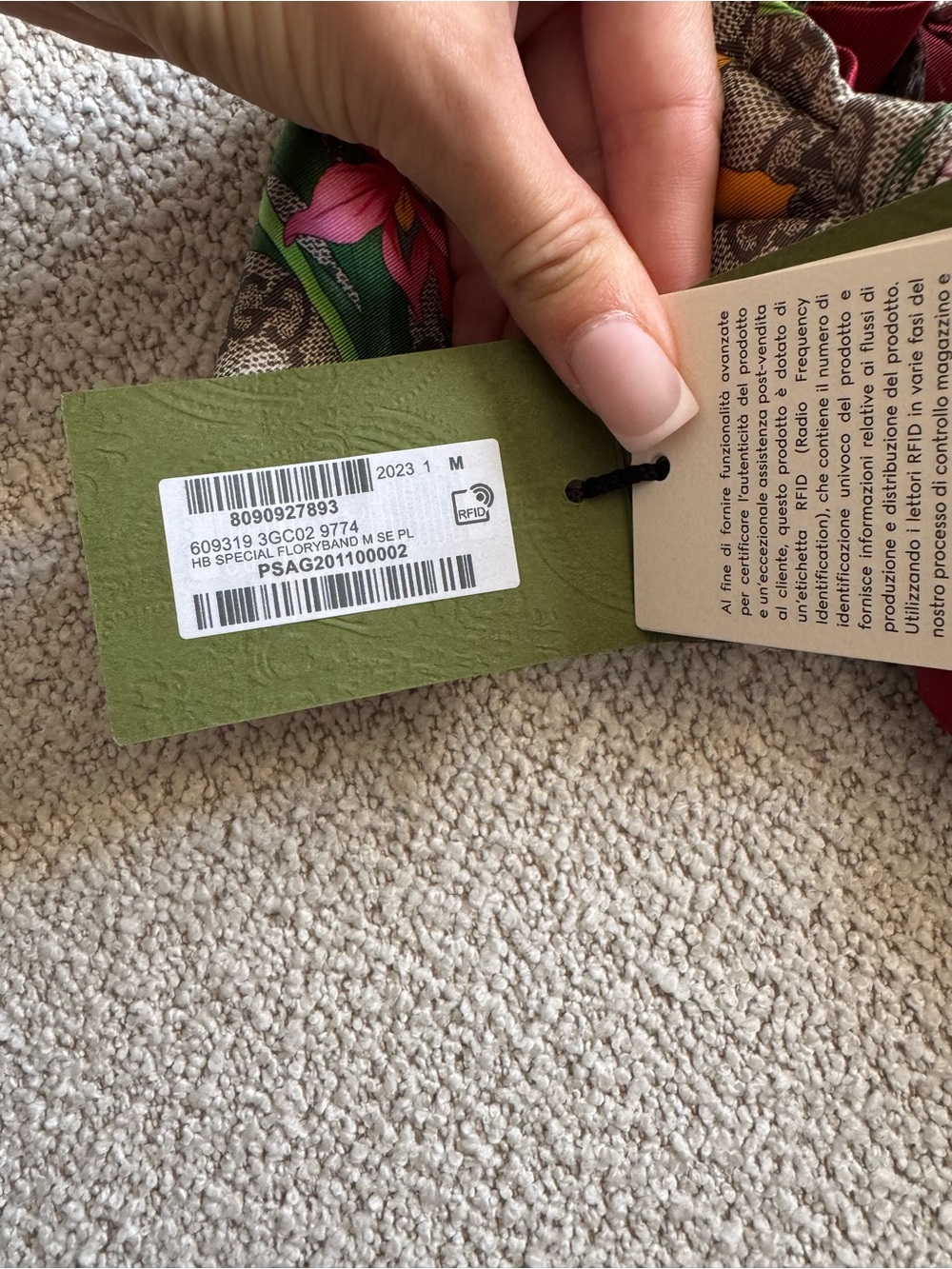 Gucci flora GG supreme pattern headband. - Picture 9 of 9